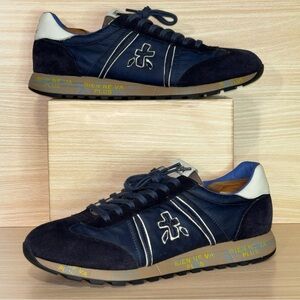 Premiata Lucy VAR 6410 Navy Suede Leather Sneakers Men’s US 13 EU 47